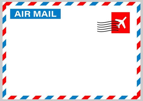 Air mail envelope with postal stamp isolated on white background. Vector illustration. Air Mail Envelope, Airmail Envelopes, Logo Reference, Envelopes Design, Mail Envelope, Stamp Logo, Envelope Design, Postal Stamps, Mail Letters