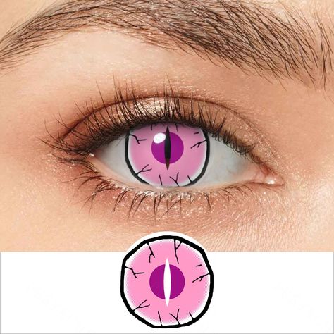 Nezuko Contact Lenses, Pink Nezuko, Sandwich Painting, Contacts Lenses, Perfect Vision, Cosplay Contacts, Chic Frames, Smooth Edges, Colored Contacts