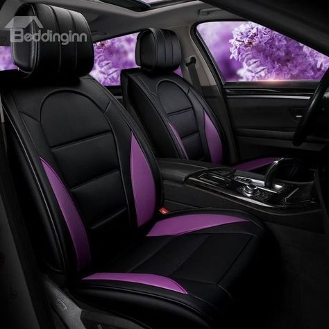 Purple Car Seats, Purple Car Interior Decor, Purple Car Seat Covers, Purple Car Interior, Car Seat Cover Design, Purple Car Accessories, Seat Cover Design, Purple Seat Covers, Cleaning Leather Car Seats