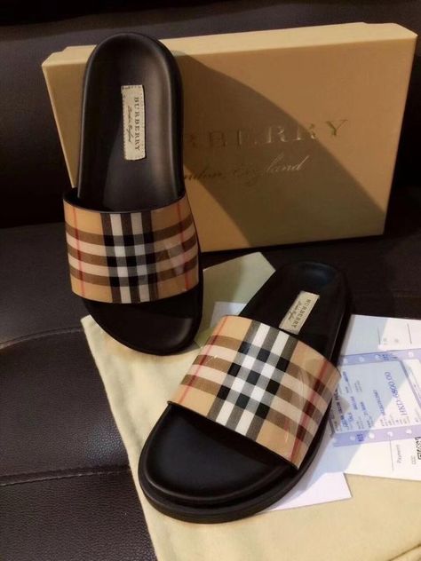 Burberry Slides, Mens Sandals Fashion, Painted Canvas Shoes, Pretty Sneakers, Dr Shoes, Christmas Child, Kicks Shoes, Operation Christmas, Shoes Outfit Fashion