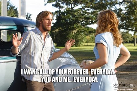 The Notebook 2004, Nicholas Sparks Movies, Best Movie Quotes, Heart Shaped Locket, The Notebook Quotes, Favorite Movie Quotes, Proposals Ideas, I Love Cinema, Chick Flicks