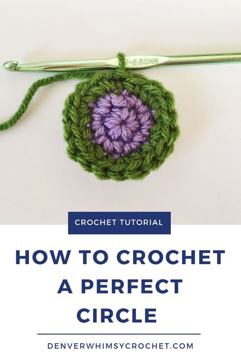 How to Crochet a Perfect Circle (aka JOIN) — CROCHET WITH DELIGHT Mens Crochet Beanie, Crochet In The Round, Spiral Crochet, Crochet Circle, Beginner Crochet Tutorial, Crochet For Beginners Blanket, Perfect Circle, Crochet Beanie Pattern, Crochet Circles