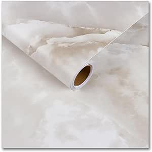 CRE8TIVE Beige Cloudy Marble Contact Paper for Countertops Cabinets Waterproof 12"x80" Matte Cream White Marble Peel and Stick Wallpaper Removable Self Adhesive Marble Vinyl Wrap for Kitchen Bathroom Countertop Contact Paper, Kitchen Shelf Liner, Grey Marble Wallpaper, Marble Contact Paper, Marble Wall Mural, Bathroom Table, Marble Vinyl, Wallpaper For Wall, Cabinets Drawers