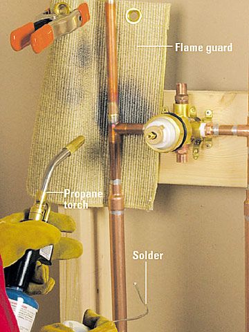 Learn how to properly hook up a shower or tub faucet while ensuring optimal water pressure and temperature. Shower Plumbing, Pex Plumbing, Plumbing Installation, Diy Plumbing, Plumbing Repair, Welding Table, Bathroom Plumbing, Diy Home Repair, Tub And Shower Faucets