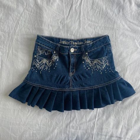 I might be biased but you should probably buy this on Depop 👍 https://depop.app.link/tWKjcTTcEub Y2k Denim, Embellished Denim, Virtual Closet, Denim Skirt, Mini Skirt, Mini Skirts, Skirt, Outfit Inspo, Closet