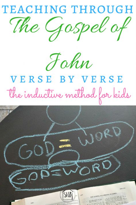 Inductive Study for Kids - The Gospel of John, 1:1-5 - Simple. Home. Blessings John Chapter 1, John Verses, Devotions For Kids, The Gospel Of John, Bible John, Inductive Bible Study, Study Method, Gospel Of John, Bible Study Methods