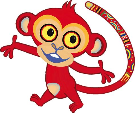 Red Monkey | Tinga tinga tales Wiki | Fandom Tinga Tinga Tales, Polo Forest, Orange Monkey, Red Monkey, Yellow Monkey, Fondant Animals, Goofy Pictures, The Host, All About Animals