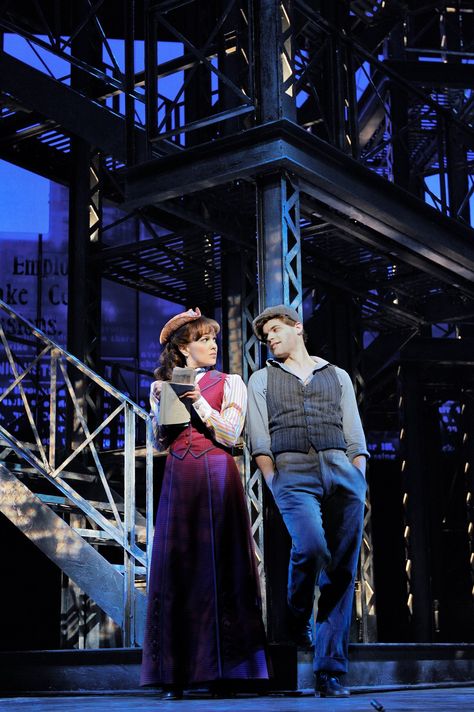 Newsies Kara Lindsay, Jeremy Jordan, Jack Kelly, Bonnie Clyde, Theatre Nerds, Theatre Life, Broadway Theatre, Broadway Musical, Broadway Musicals