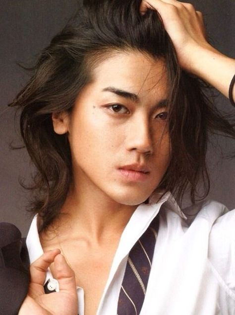 Akanishi Jin Jin Akanishi, Akanishi Jin, Dark Fae, Kat Tun, Japanese Actors, Japanese Men, Asian Guys, Long Hair Styles Men, Asian Actors