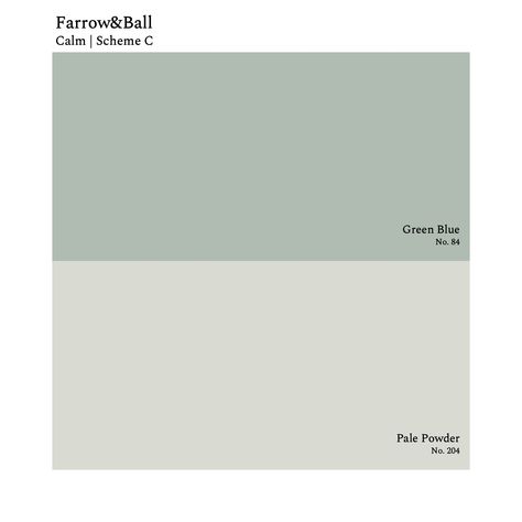 Pale Powder Paint Color, Farrow And Ball Green Blue Kitchen, Farrow And Ball Green Blue Living Room, Powder Green Color, Pale Blue Feature Wall, Farrow And Ball Pale Green, Pale Powder Farrow And Ball Kitchen, Farrow And Ball Pale Powder Bedroom, Farrow And Ball Green Blue Bedroom