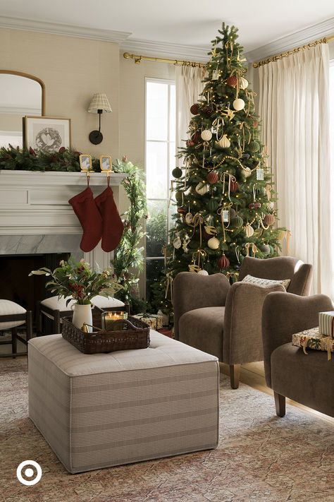 Style warm & inviting interiors with the new Threshold™ with Studio McGee holiday collection. Studio Mcgee Christmas 2024, Christmas Tree Studio Mcgee, Studio Mcgee Holiday, Studio Mcgee Christmas, Christmas Bedrooms, Inviting Interiors, Xmas 2024, Den Ideas, Target Christmas