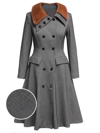 Shop 1930s Clothing Online – Page 4 | Retro Stage Lapel Collar Coat, Retro Stage, Gatsby Dress, Standard Dress, Collar Coat, 1930s Fashion, Collared Coat, Leather Cap, Patchwork Dress