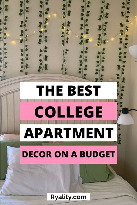 Living Room College Apartment, College Living Room Ideas, Diy College Apartment Decor, College Living Room Decor, College Apartment Diy, Living Room College, College Living Rooms, Bohemian Bedroom Inspiration, College Bedroom Apartment