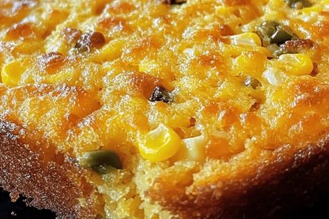 Mexican Cornbread Recipe – Spicy, Cheesy, and Delicious Jalapeño And Corn Cornbread, Mexican Cornbread With Cream Corn, Sweet Mexican Cornbread, Pineapple Cornbread, Cheesy Mexican Cornbread, Spicy Cornbread Recipe, Mexican Cornbread Muffins, Savory Cornbread Recipe, Mexican Cornbread Jiffy