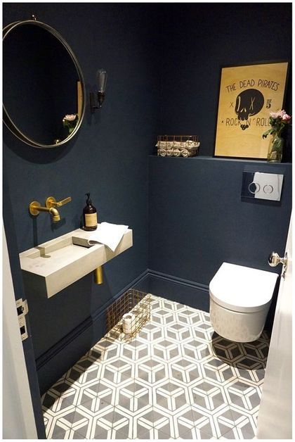 Wc Decoration, Small Toilet Room, Guest Toilet, Downstairs Toilet, Modern Toilet, Bad Inspiration, Toilet Room, Small Bathroom Makeover, Small Toilet