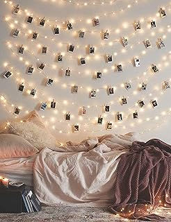 Photo Clip 17Ft - 50 LED Fairy String Lights with 50 Clear Clips for Hanging Pictures, Photo String Lights with Clips - Perfect Dorm Bedroom Wall Decor Wedding Decorations Photo Clip String Lights, Photo String, Clip String Lights, Wall Decor Wedding, Led Fairy String Lights, Classic Ford Broncos, Ford Broncos, Wedding Wall Decorations, Indoor String Lights