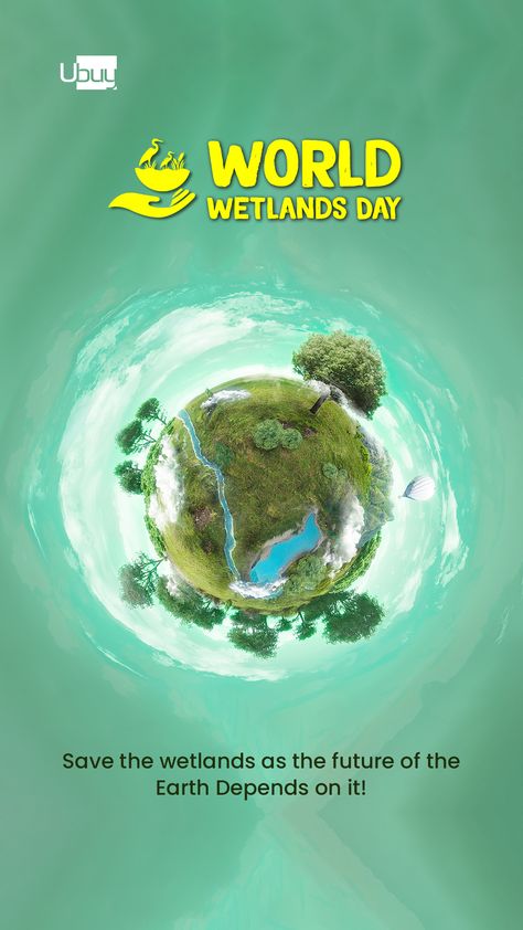 World Wetlands Day World Wetlands Day, Day Earth, Bird Prints, Social Media Posts, Social Media, Graphic Design, Media, Quick Saves, Design