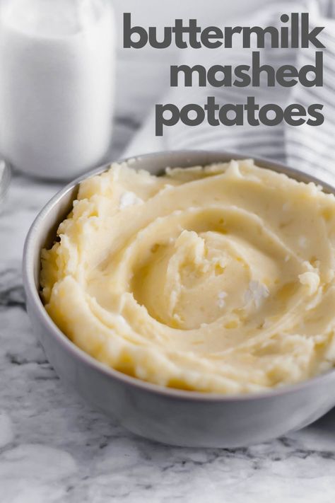 The holidays are right around the corner. These Buttermilk Mashed Potatoes are the perfect addition to your holiday table. Super creamy, a little tangy and totally delicious. Buttermilk Mashed Potatoes Recipe, Potatoes Stovetop, Boursin Mashed Potatoes, Buttermilk Mashed Potatoes, Sides Recipes, Mashed Potato Recipes, Creamy Potato, Potato Dishes, Side Recipes