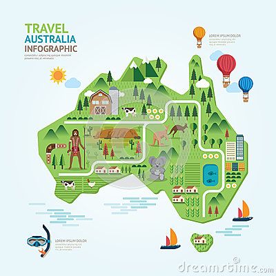 Map Infographics, Travel Infographic, Infographic Map, Shape Templates, Flat Icons Set, Australia Map, Travel Icon, Travel Australia, Web Layout Design