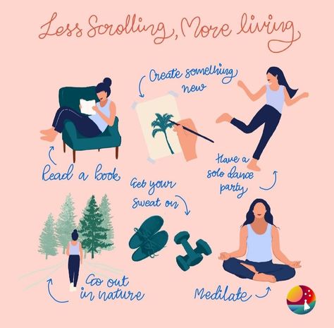 @thefabstory: Less scrolling, more living Less Scrolling More Living, Less Scrolling, Fabulous App, Better Habits, Self Care Bullet Journal, Life Routines, Self Care Activities, Good Habits, Self Care Routine