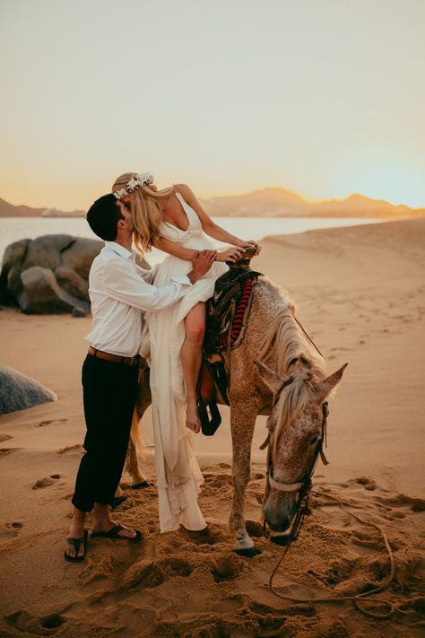 Tips for planning your wedding abroad on the blog now! | Image by Tricia Victoria Photography Riu Palace Cabo San Lucas, Sunset Beach Weddings, Oceanfront Wedding, Romantic Beach Wedding, Blog Image, Horse Wedding, Beach Pink, Beautiful Beach Wedding, Wedding Abroad