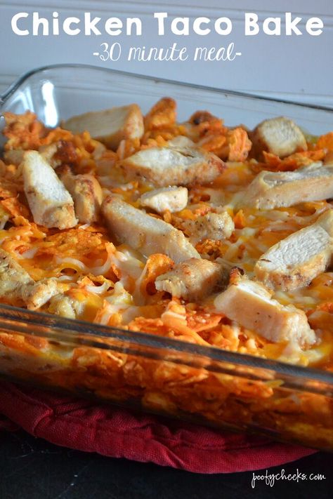 Frozen Fajita Chicken Recipes, Grilled Chicken Strips Recipes, Chicken Taco Bake, 30 Minute Meals Chicken, Frozen Apple, Chicken Taco Casserole, Grilled Chicken Strips, Chicken Strip Recipes, Grilled Chicken Tacos