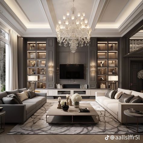 Mansion Living Room Luxury Modern, Mansion Living Room Luxury, Room Ideas Accent Wall, Custom Furniture Ideas, Open Concept Living Room Ideas, Modern Coffee Table Ideas, Modern Large Living Room, Sofa Ideas Living Room, Moody Living Room Ideas