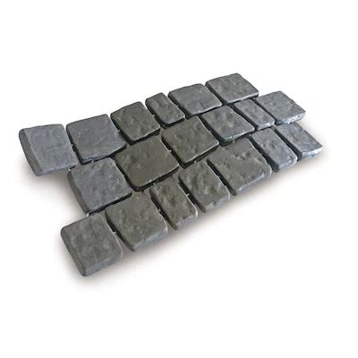 Cobblestone Pavers & Stepping Stones at Lowes.com Cobblestone Pavers, Polymeric Sand, Paver Steps, Patio Stone, Concrete Interiors, Irregular Patterns, Casas Coloniales, Concrete Pavers, Reinforced Concrete