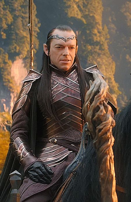 Lord Elrond arrives in Rivendell (swoon) Lord Elrond, Middle Earth Elves, Elven Costume, Lotr Trilogy, Lotr Costume, Lotr Elves, Legolas And Thranduil, Hugo Weaving, Fili And Kili