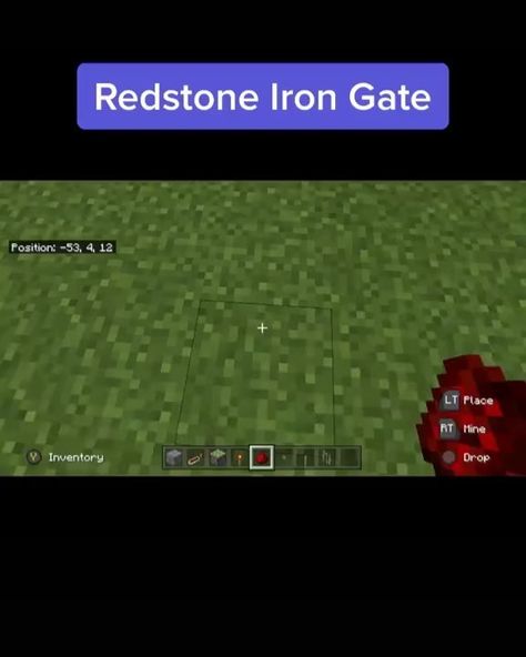 @daily_minecraft_tips shared a video on Instagram: “Cool Redstone Gate🤯🔥 •TAG SOMEBODY ✌🏽✌🏽 •This ones DEFINITELY worth a save ✅✅ ———————————————————— ➡️Follow us here - @daily_minecraft_tips…” • Jun 8, 2020 at 12:41am UTC Minecraft Redstone, Instagram Cool, Minecraft Tips, Iron Gate, Game Ideas, A Video, Video Game, Follow Us, Gate