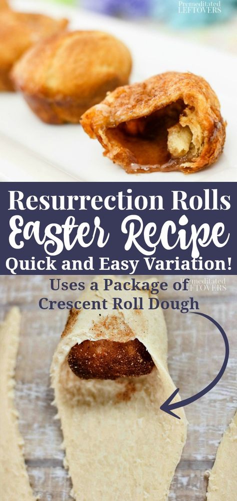 Resurection Rolls, Resurrection Rolls Recipe, Resurrection Rolls, Easter Food Appetizers, Easter Activity, Kid Desserts, Crescent Roll Recipes, Recipes With Marshmallows, Meat Dinners