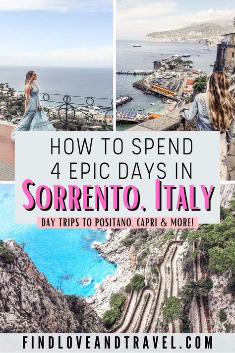 Italy Travel Itinerary, Sorrento Italia, Amalfi Coast Itinerary, Italy Trip Planning, Amalfi Coast Travel, Sorrento Italy, Italy Itinerary, Amalfi Coast Italy, Italy Travel Tips