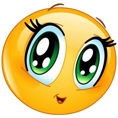 This adorable emoji has huge lovely green eyes you use to get someone's attention. Smiley Face, Green Eyes, Smiley, Green, Anime