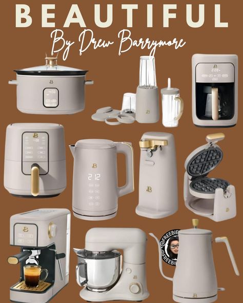 DOUBLE TAP IF YOU SEE THIS ❤️ #walmartpartner Discover the chic and modern kitchen appliances from Drew Barrymore’s Beautiful collection in stunning Porcini Taupe. From electric kettles to toasters, these stylish pieces are now available at unbeatable prices. Perfect for adding a touch of elegance to your kitchen decor. Explore more options and shop now: LINK IS IN BIO or go to https://www.walmart.com/search?q=drew+barrymore+taupe #AD Links are affiliated. Which means I may receive a small... Drew Barrymore Kitchen, Taupe Kitchen, Electric Kettles, Modern Kitchen Appliances, Toasters, Elegant Kitchens, Drew Barrymore, Kitchen Collection, Kitchen Tips