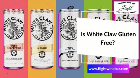 White Claws, White Claw Hard Seltzer, Gluten Free Drinks, Gluten Free Alcohol, Gluten Allergy, White Claw, Restaurant Marketing, Show White, Gluten Sensitivity