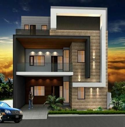 Home Designs Exterior, Beautiful Modern Homes, 2 Storey House Design, House Facades, Small House Elevation, Two Story House, Small House Elevation Design, Small House Design Exterior, Stairs Architecture