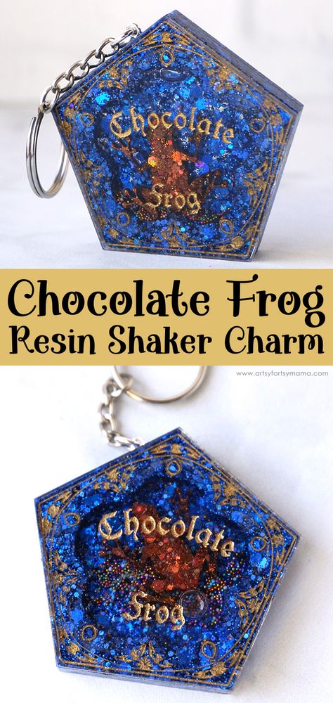 Harry Potter Resin Crafts, Resin Shaker Ideas, Resin Shaker Charm, Shaker Bookmarks, Harry Potter Chocolate, Amazing Clear Cast Resin, Cricket Machine, Spooky Jewelry, Resin Shakers