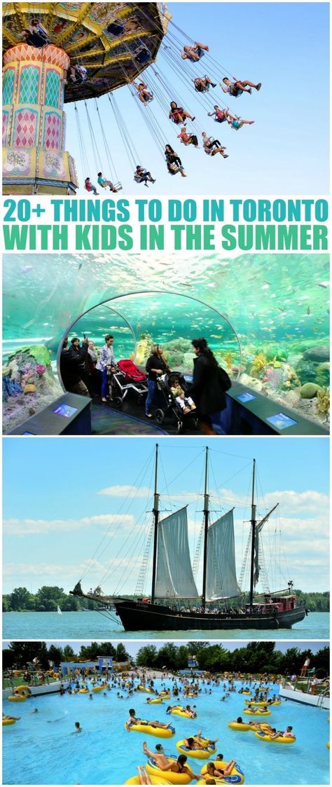 20+ Things to do in Toronto with Kids in the Summer. Great destinations for family travel whether you live in the 6 or visiting as a tourist. Toronto Canada With Kids, Travel Destinations With Kids, Toronto With Kids, Travel Toronto, Things To Do In Toronto, Parc Guell, Canada Vacation, Canada Trip, Canada Holiday