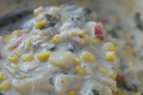 Continental Chicken, Corn And Crab Chowder, Corn Chowder Crockpot, Crab And Corn Soup, Crab And Corn Chowder, Beef Tagine, Crab Chowder, Rachel Ray Recipes, Corn Chowder Recipe