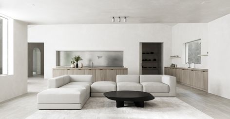 Minimalist Monastery on Behance Kardashian Home, Interior Boho, Interior Design Minimalist, Living Room Sofa Set, Minimalist Home Interior, Interior Design Per La Casa, Style Deco, Minimalist Interior Design, Minimalism Interior