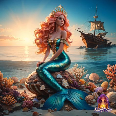 Share my art at Color Day! Little Mermaid Characters, Color Day, Mermaid Quotes, Mermaid Photography, Mermaid Artwork, Fantasy Mermaids, Mermaid Pictures, Mermaids And Mermen, Beautiful Art Pictures