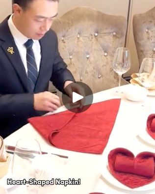 4.2M views · 18K reactions | This heart shaped napkin is so cute 🥺💗 | This heart shaped napkin is so cute 🥺💗 | By Art & Painting | Facebook Hope Chest Makeover, Photoshop Shortcut, Yarn Basket, Amazing Food Art, Diy Dollar Tree Decor, Napkin Design, Dollar Tree Decor, Valentines Flowers, Napkin Folding