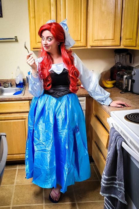 Click to view on Amazon Ariel Costume Diy, Ball Gown Costume, Ariel Halloween Costume, Ariel Costume, Gown Costume, Ariel Costumes, Womens Cosplay, Blue Clothing, Princess Ariel