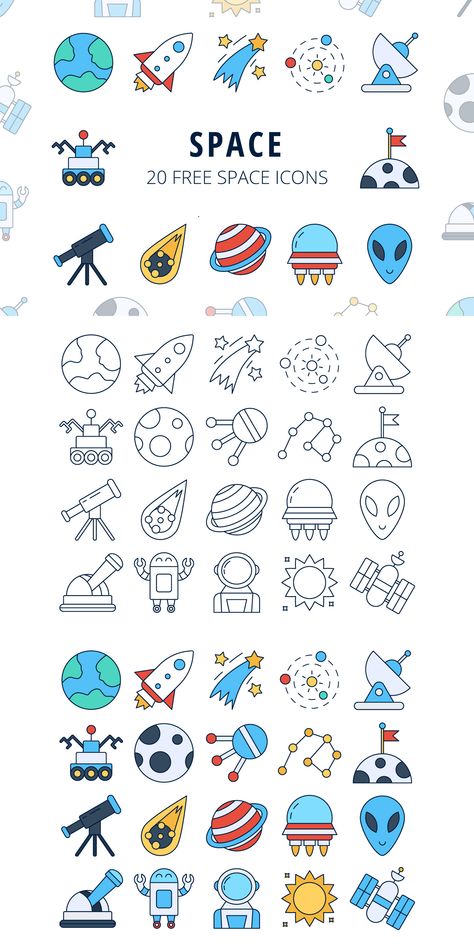 We publish Space Vector Free Icon Set Cute Vector Icons, Doodle Space, Icon Tattoo, Space Doodles, Space Vector, Space Icons, Space Drawings, Free Icon Set, Icon Sets