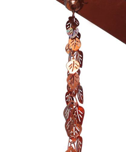 Monarch Rainchains 110006 Pure Copper Cascading Leaves Rain Chain Monarch, 8-1/2-Feet Monarch Rainchains http://smile.amazon.com/dp/B0063QEJAW/ref=cm_sw_r_pi_dp_6OvTtb1JADM1D7YM Copper Rain Chains, Rain Chains, Rain Collection, Trendy Diy, Copper Diy, Rain Chain, Gardening Books, Gardening Advice, Plant Growth