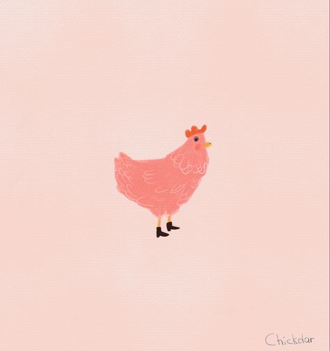 Silkie Chicken Illustration, Chicken Animal Drawing, Hen Illustration Chicken Art, Cute Chickens Drawing, Simple Chicken Illustration, Cute Chicken Illustration, Chicken Doodle Art, Chicken Illustration Cute, Chicken Drawing Illustration