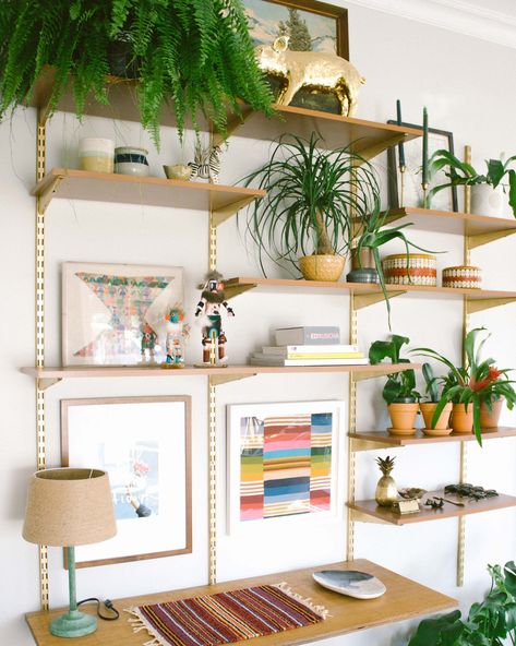 ST. FRANK GIVEAWAY • CLOSED — OLD BRAND NEW Track Shelving, St Frank, Stylish Apartment, Ideas Hogar, Small Home Office, Estantes Flotantes, Home Office Design, Front Room, Home Office Furniture