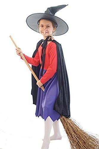 World Book Day-Halloween-Fancy Dress-Witch ROOM ON THE BROOM WITCH COSTUME - All Ages (5-6 years) Ragged Skirt, Broom Costume, Kids Book Character Costumes, Halloween Student, World Book Day Ideas, Cord Pinafore Dress, Rag Skirt, Witch On A Broom, Book Character Day