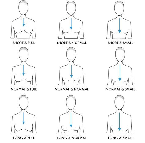 How the décolleté line can increase/decrease when the space between collar bone and beginning of the bust stays the same but the bust size changes Neckline Guide, Sew Tips, Apple Body Type, Bra Design, Hourglass Body Shape, Different Necklines, Apple Body Shapes, Apple Shape, Fibre And Fabric