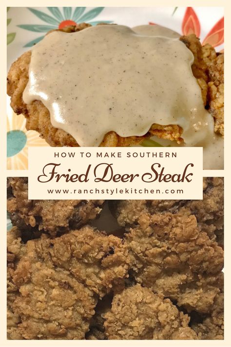 Fried Deer Steak, Deer Tenderloin Recipes, Ranch Style Kitchen, Deer Backstrap Recipes, Deer Steak Recipes, Venison Steak Recipes, Venison Backstrap Recipes, Kitchen Southern, Backstrap Recipes